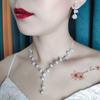 Brand New Sparkling Diamond Women's Jewelry Set: Necklace, Earrings & Bracelet