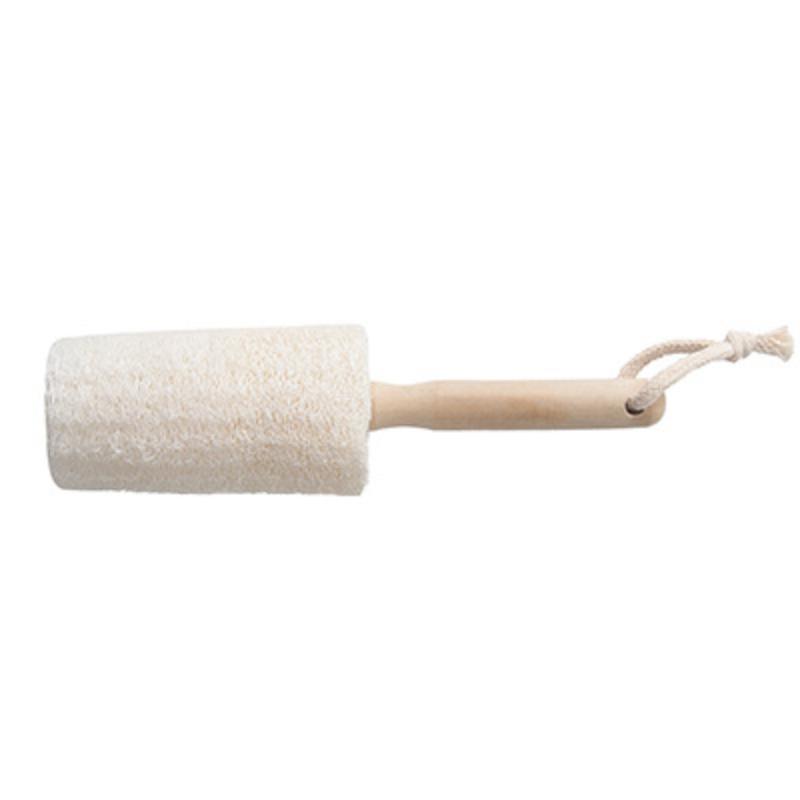 Kitchen Cleaning Luffa Brush, with Rope, Wooden Handle, Dishwasher Brush, Environmentally Friendly, Luffa Pulp, Non Stick Oil, Cleaning Brush,