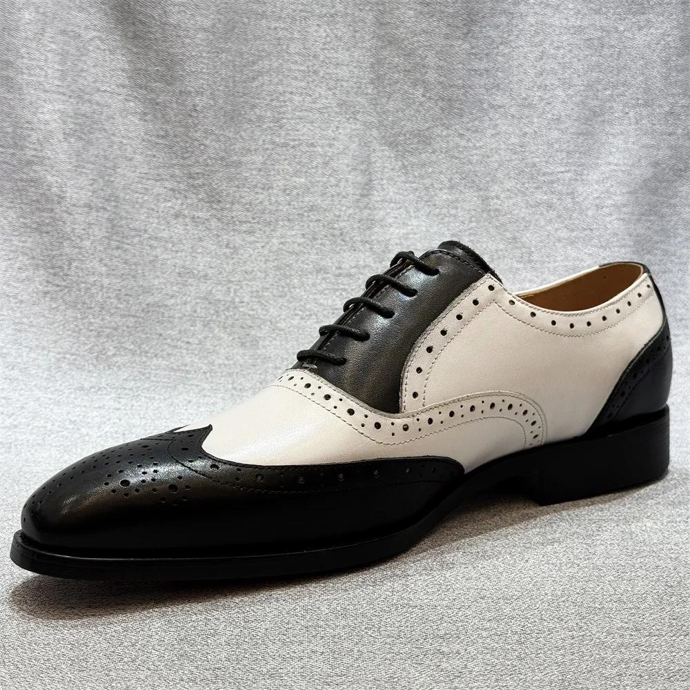 Men's Luxury Genuine Leather Double Buckle Monk Strap Wingtip Toe Loafers Formal Dress Shoes for Wedding Office Business