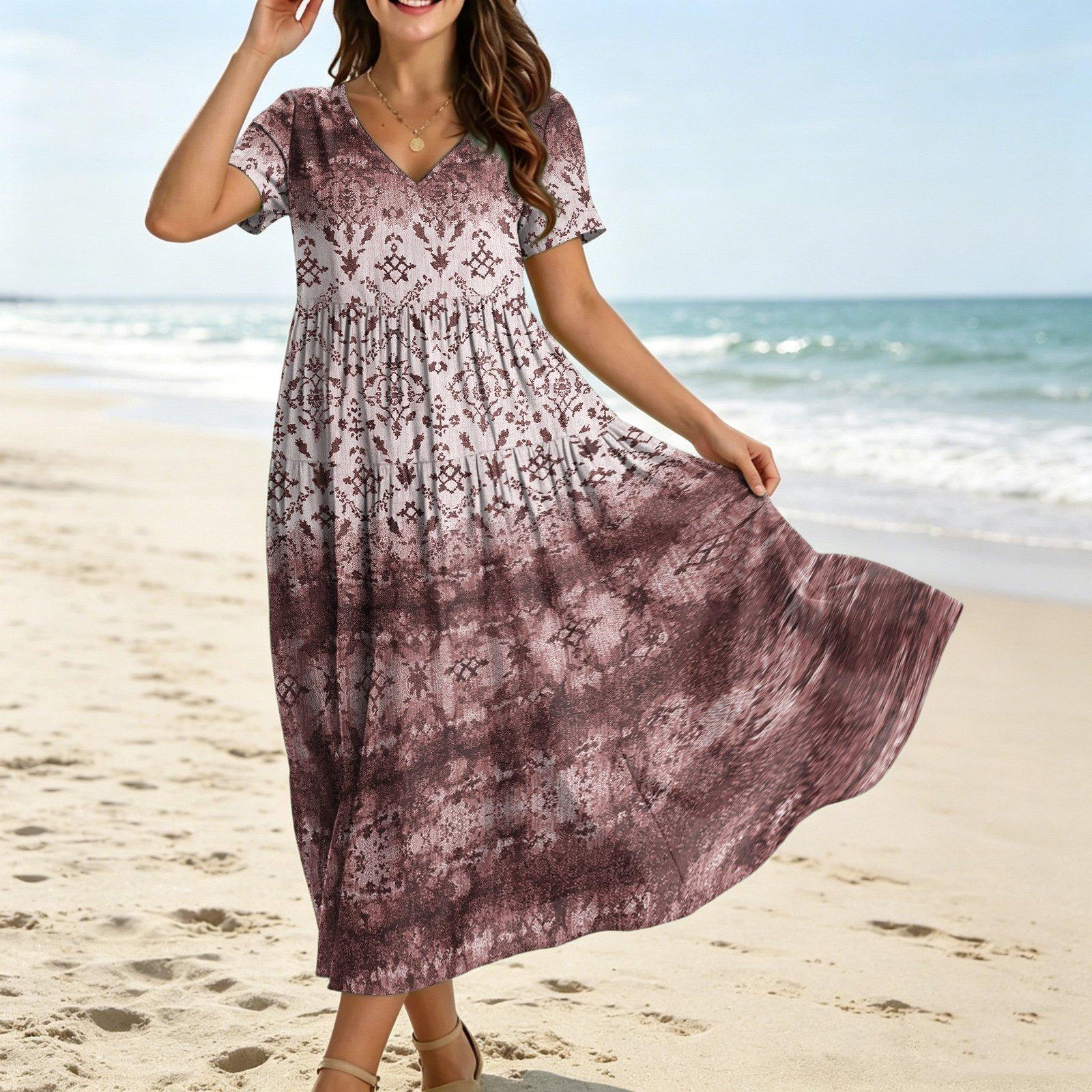 

Womens Maxi Dress Boho Maxi Dress Maxi Dress With Sleeves Maxi Dresses for Women for Spring and Summer Outfits XL