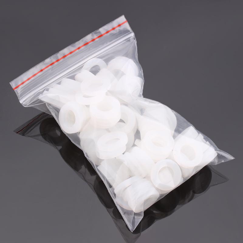 High-Temperature Food-Grade Silicone Water Meter Gasket - 4/6 Point, DN15/20/25