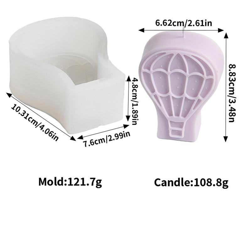 Heißluftballon Silikonform Kuchenbackform DIY Ballondesign Duftgips Seife Auto Aromatherapie Dekoration Harzform