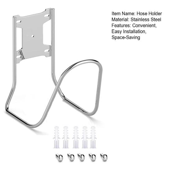Edelstahl Schlauchhalter Wandmontage Schlauchaufhänger Schwerlast Garten Schlauchhaken für Außen Garage Verlängerungskabel Organisation