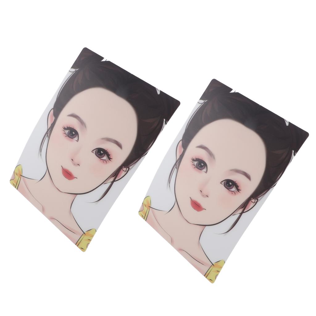 2pcs Kids Face Painting Exercise Board Reusable Face Painting Exercise Template Washable Makeup