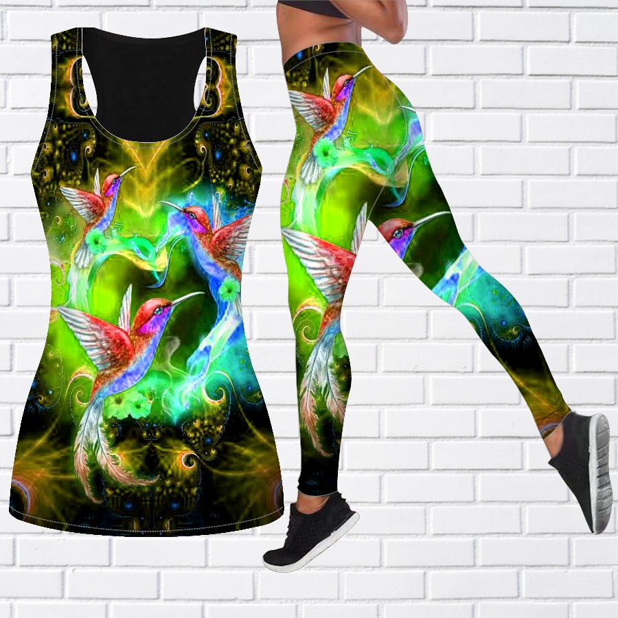 

Экипировка для йоги с кристаллами и принтом птички для женщин, модные леггинсы для тренировок, спортивные повседневные штаны для фитнеса и йоги XL жёлтый