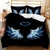 Engel Flügel Bettbezug Set Engel Märchen Thema Für Kinder Jugendliche Gib Niemals Auf Doppel Queen King Size Polyester Steppdeckenbezug