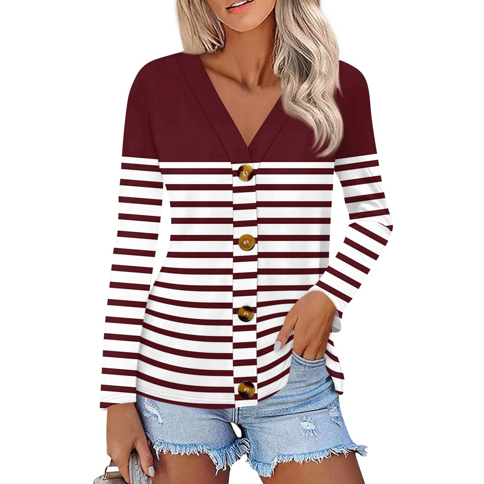 

Женская модная повседневная рубашка на пуговицах с принтом, топы с длинным рукавом XL