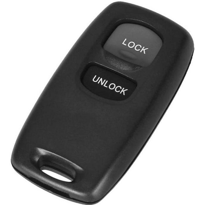 PHONILLICO Sleutelbehuizing Mazda Serie 2 3 5 6 323 626 - Plip afstandsbedieningssleutel 2 Knoppen 1076