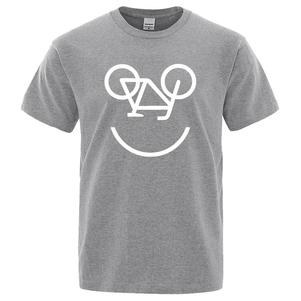 Bicycle Reverse Letter Funny Printing Men Women T-Shirts Fashion Comfortable Top Regular Sleeve Short TShirt Oversized Tees