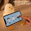 Kids' Duck Night Light, Cute Seagull Silicone Bedside Lamp for Nursery, ABS+SIL, Touch Control, Portable, Rechargeable, Dimmable, Birthday, Christmas