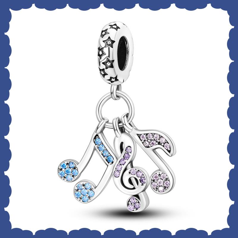 Sell New Copper Music Series Guitar Violin Charm Beads Fit Brand Original Bracelet Diy Fine Jewelry Making