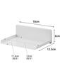 Yamazaki Jitsugyo Film Hook Seasoning Stocker Rack White Body W18 X D12.5 X H6cm (Film Hook Not Included) Tower Floating Storage Seasoning Rack 2179