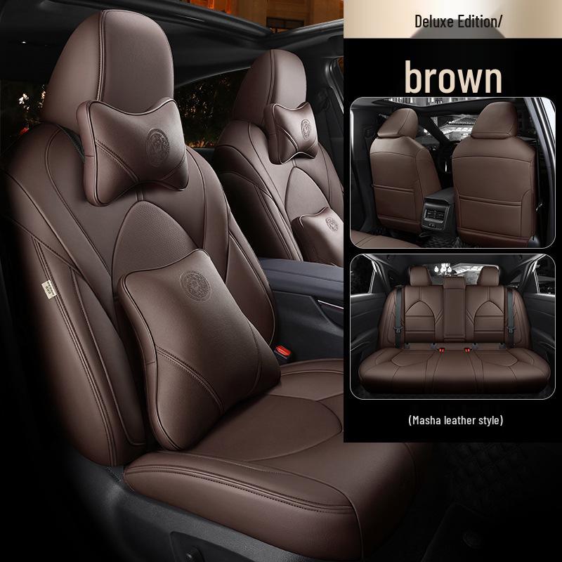 Universal Genuine Leather All-Season Car Seat Cover for Five-Seat Models