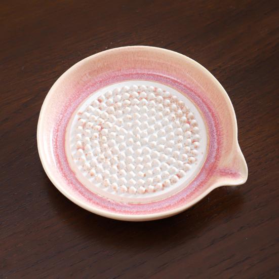 5Pcs/Set Ceramic Garlic Grater Plate with Pour Spout Ginger Cheese Manual Grinder with Raised