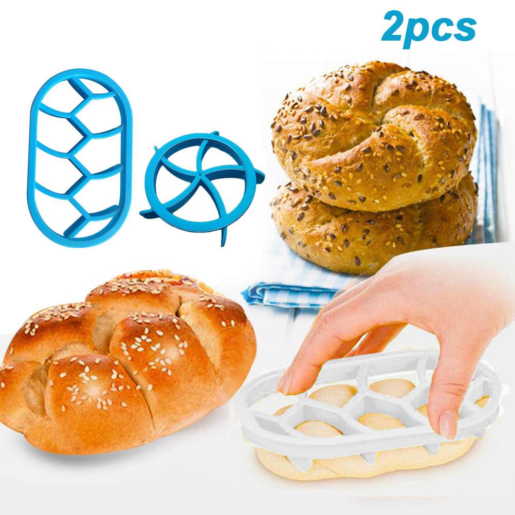 2 SZT. Zestaw Form do Ciasta, Forma do Pieczenia Bułek, Plastikowe Wykrawacze do Ciasta