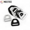 5/10Pcs Meetee 15-38mm Metal Buckle Bag Strap Adjust Buckles Webbing Belt Connector Clasp Pet Collar Hook Hardware Accessories