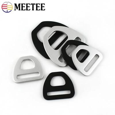5/10Pcs Meetee 15-38mm Metal Buckle Bag Strap Adjust Buckles Webbing Belt Connector Clasp Pet Collar Hook Hardware Accessories