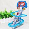 Treppensteigen Track Spielzeug Elektrische Ente DIY Rail Racing Track Achterbahn Spielzeug Set Unterhaltungsmusik Pädagogisches Spielzeug Für Kinder Geschenk
