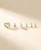 Dieuamour [12Pack] Pretzel Pearl Daily Earring Set