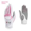Luvas de golfe femininas de microfibra com Lycra e partículas antiderrapantes luvas femininas