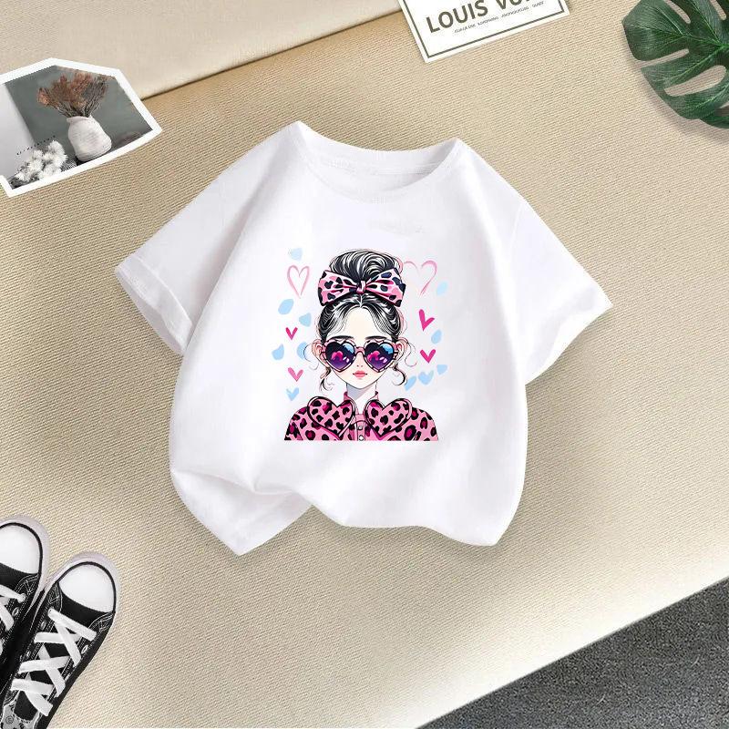 Children T-shirt Kid T Shirt 2-13Y Cool Girl Printed Kids 100% Cotton Clothes Tshirt Tops Tee