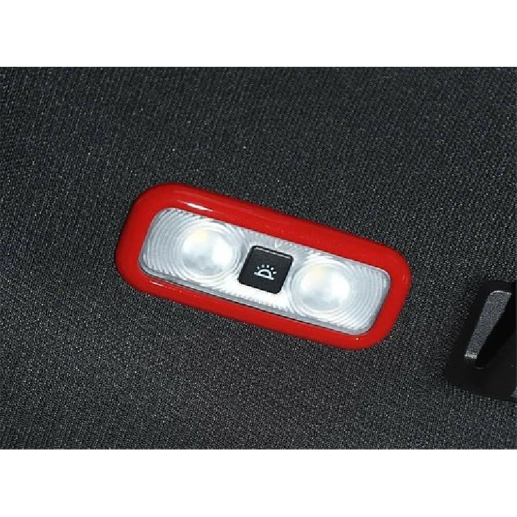 Car Inner Rear Reading Light Frame Cover Decor Trim For Ford F150 2016-2018 Red