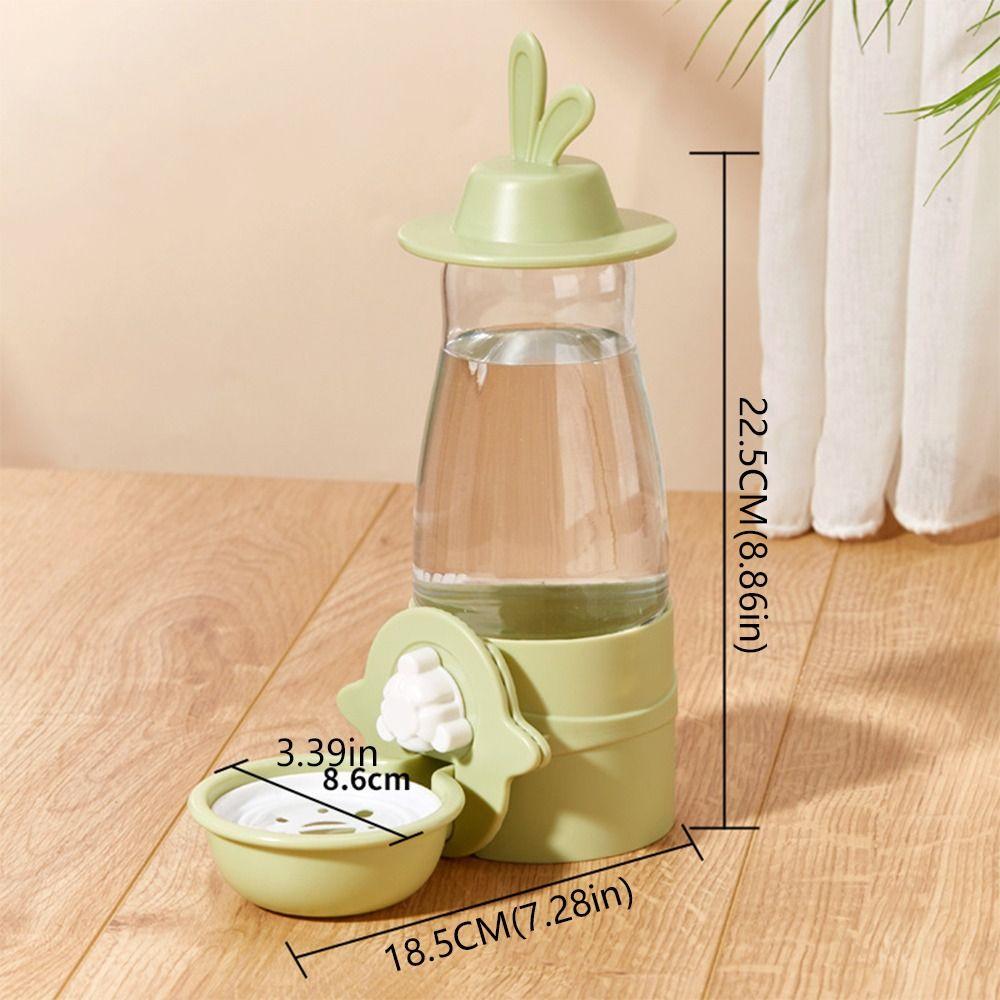 Anti-Splash Pet Water Dispenser 600ml Rabbit Drinking Bowl  For Ferret Bunny Hedgehog Hamster