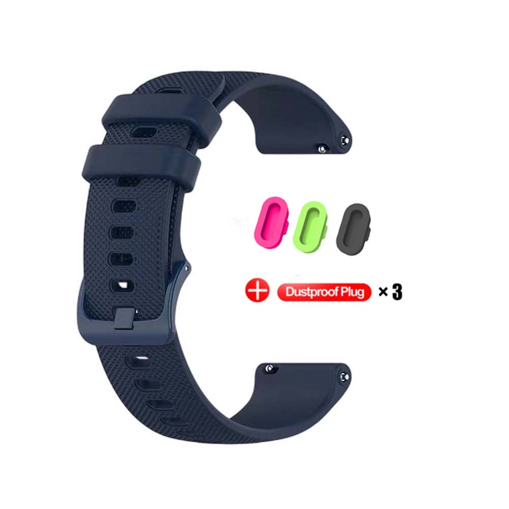 18mm 20mm 22mm Watch Strap For Garmin Venu 3/3s/2/2s Silicone Watchbands Strap For Garmin Vivoactive 3/4/4s/Forerunner 245 Bands