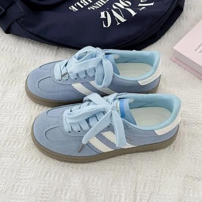 Women's Shoes Spring Autumn New Hong Kong Style Casual Board Soft Sole Lace Up Ladies Sneakers Walking Flats Zapatillas De Mujer