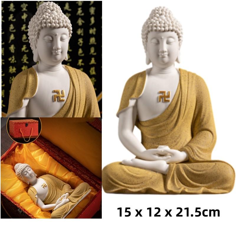 Tathagata Buddha Statue Sakyamuni Buddha Statue Customized Incense Porch Home Decor Buddha Sculpture FENG SHUI Home Decor