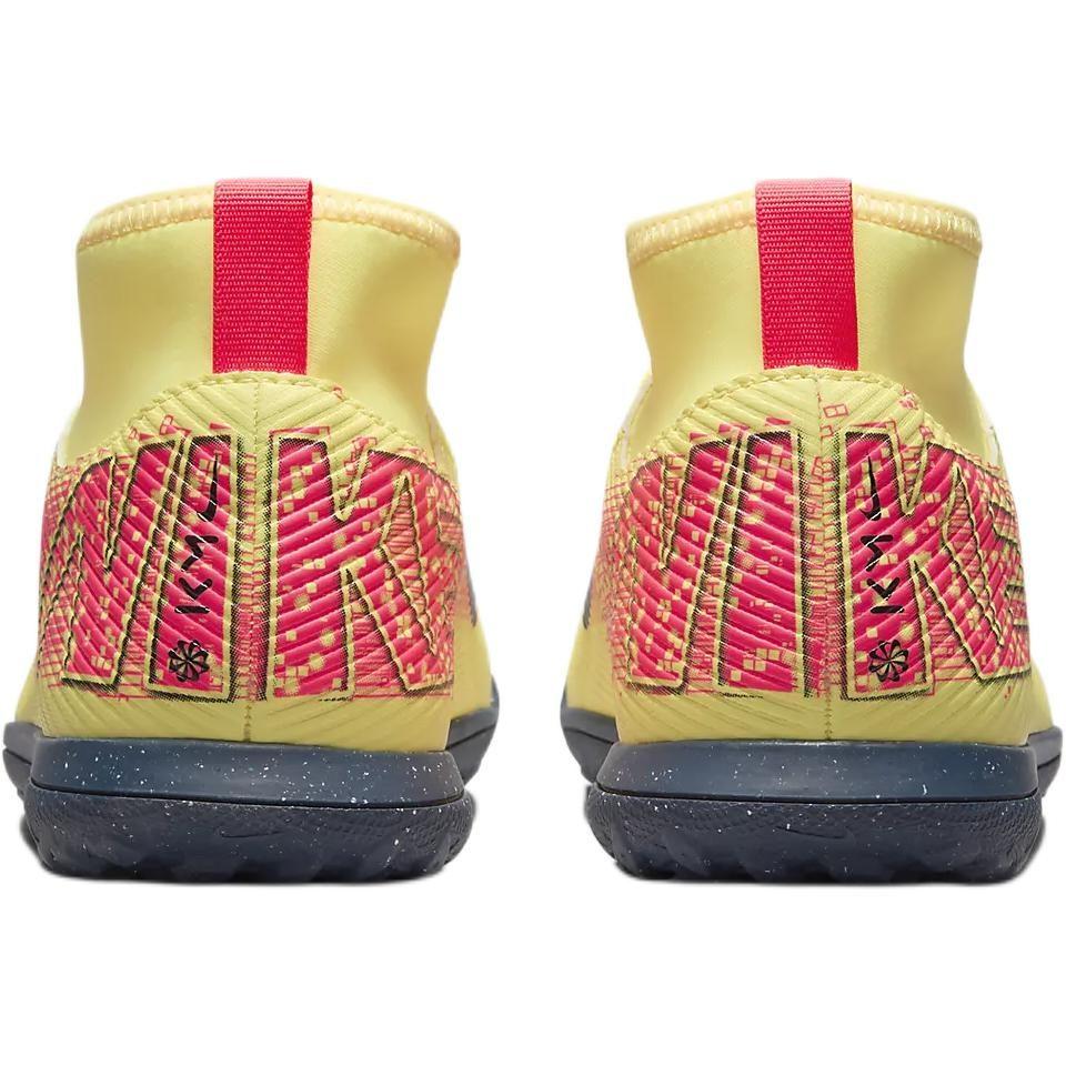 Nike Mercurial Superfly 10 Leather Mid Top Kids' Soccer Shoes Yellow Unisex HJ6933-800