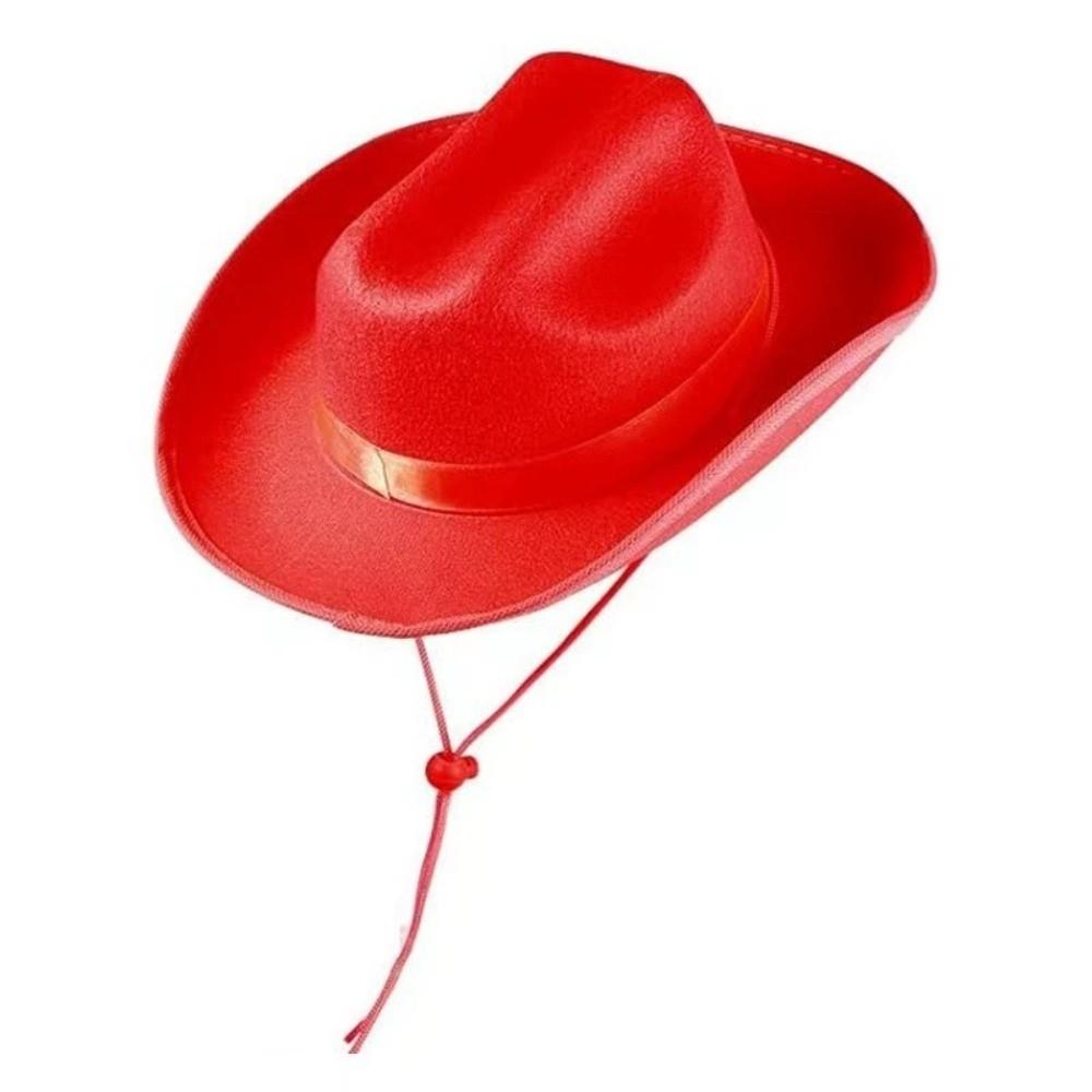 Chapéu de Cowboy Infantil Respirável Não Tecido Fantasia Acessórios de Fotografia Chapéu Fofo de Cowgirl Ocidental