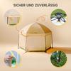 Foldable Baby Playpen, Canopy, Pop-up Tent, 6-Sided, Outdoor, Carry Bag, 150x15x105cm (Green)