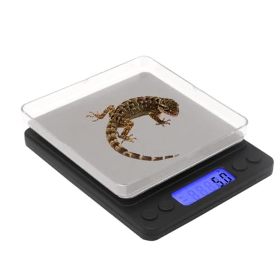 Small Digital Food Kitchen Scale Jewelry Laboratory Measuring Scale Black Mini Pocket Type 3000g01g with Peeling Function 2 Tra