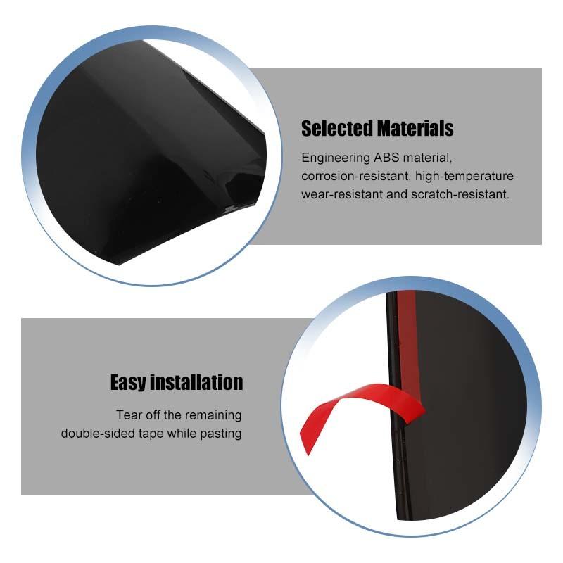 Auto Rücklicht Dekorabdeckung Lampenschutz Dekorationsaufkleber Für Chrysler 300/300C 2011-2014 Auto Exterieur Zubehör, Geräuchert Schwarz.