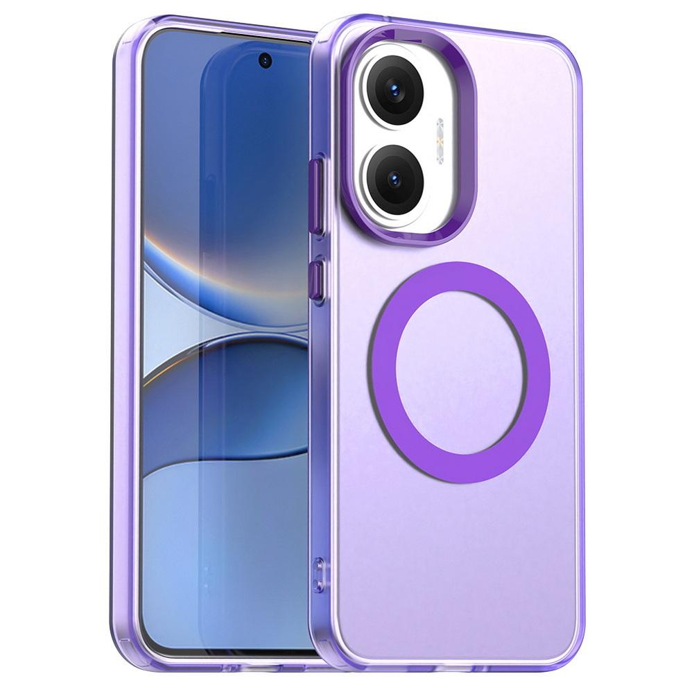 Transparent Candy Colorful Magnet Adsorption Case For Poco F7 POCO F7 Ultra F7 Pro X7 M7 Pro F6 Pro X6 M6 X5 C75 C65 C61 Cover