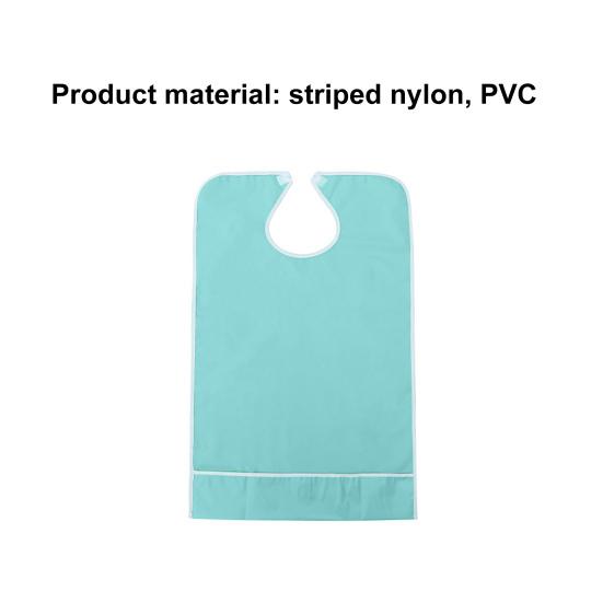 Adult Bibs Waterproof Oil-resistant PVC Elderly Patients Reusable Saliva Towel for Dining
