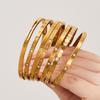 18k Gold-Plated Stainless Steel Bracelet with Micro-Inlaid Zirconium - Versatile, Luxurious & High-Quality Design