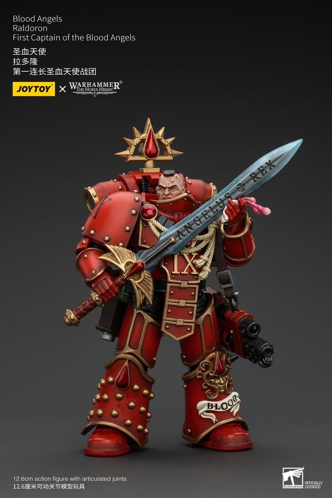 JOYTOY Warhammer Blood Angels First Captain Lardron Scale Action Figure Finished Product 40,000 1/18