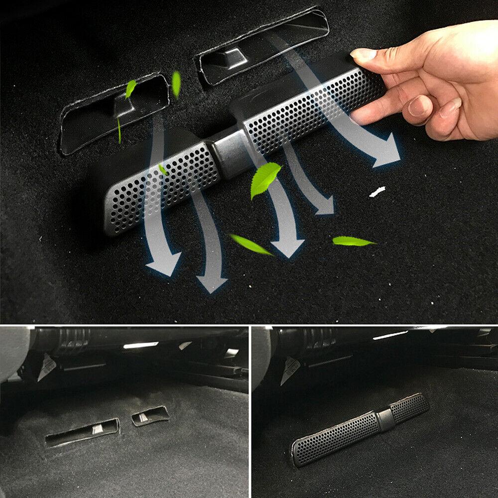 Rear Air Outlet Grille Air Vent Cover Interior Car Rear Air Outlet Black No Effect On Air Flow Multiple Hole Design