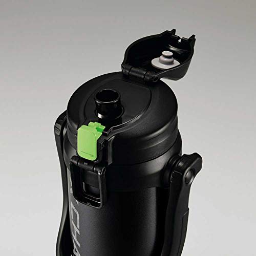 ZOJIRUSHI Water Bottle Direct Drinking Sports Type Stainless Steel Jug Bottle 2.06L Lime Black SD-BD20-BG2060ml