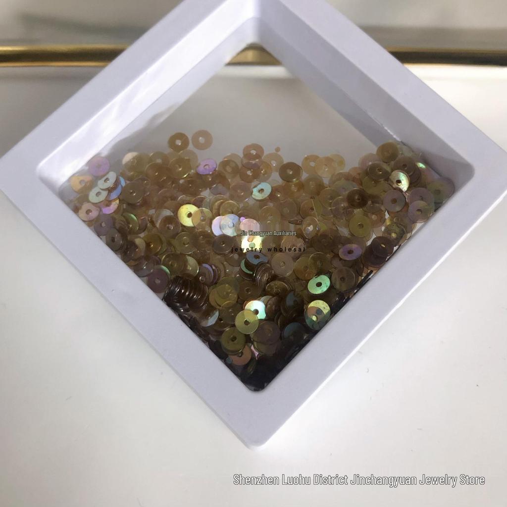 4mm mittelloch bunte Pailletten für DIY-Bastelarbeiten und Bekleidungszubehör