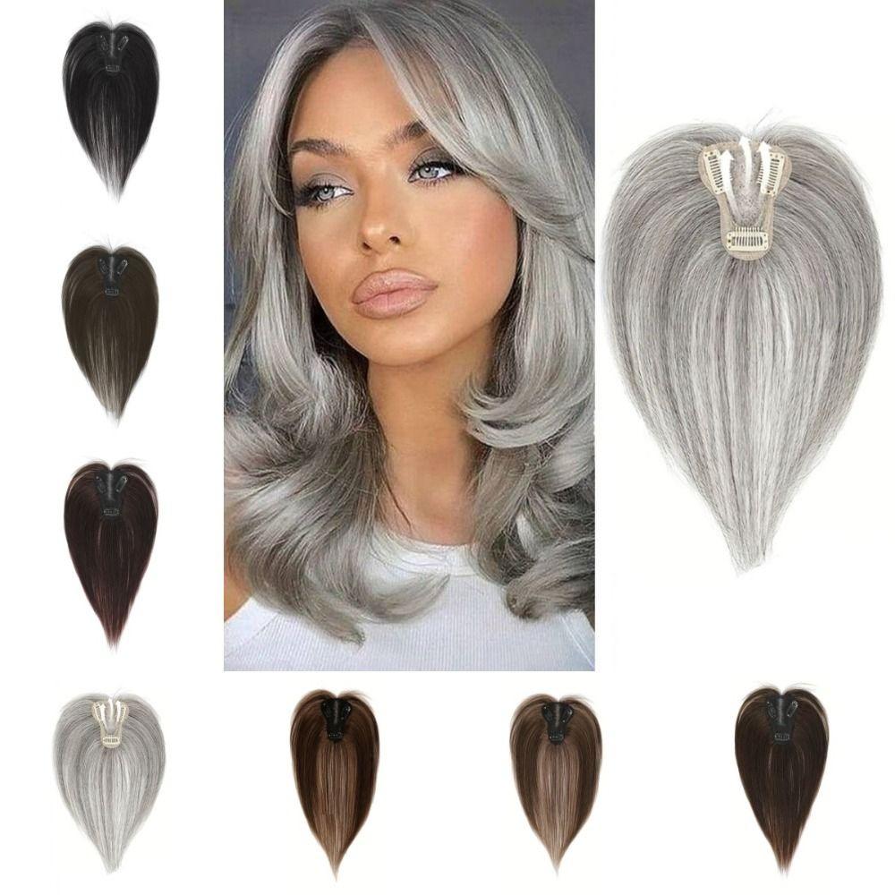 Clip In Hair Toppers Wigs with Bangs Hair Extension Fringe Hair Pieces Increase Hair Volume