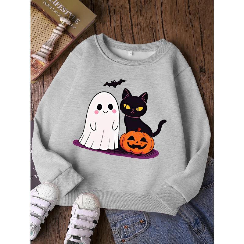 Fashion Round Neck Sweatshirt, Sporty Casual Top