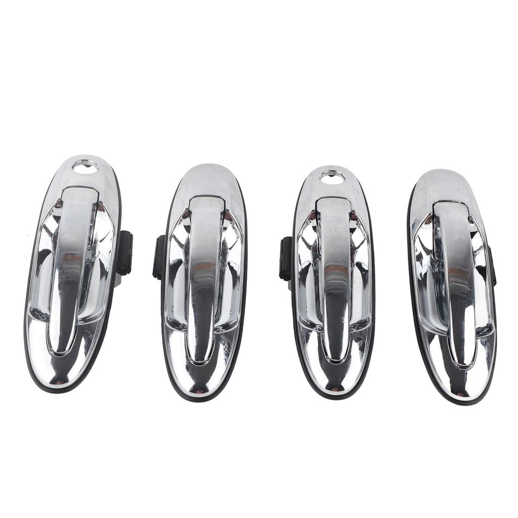 4 Peças Maçaneta de Porta Externa Cromada 69220‑60061 Substituição para Land Cruiser 1998‑2007