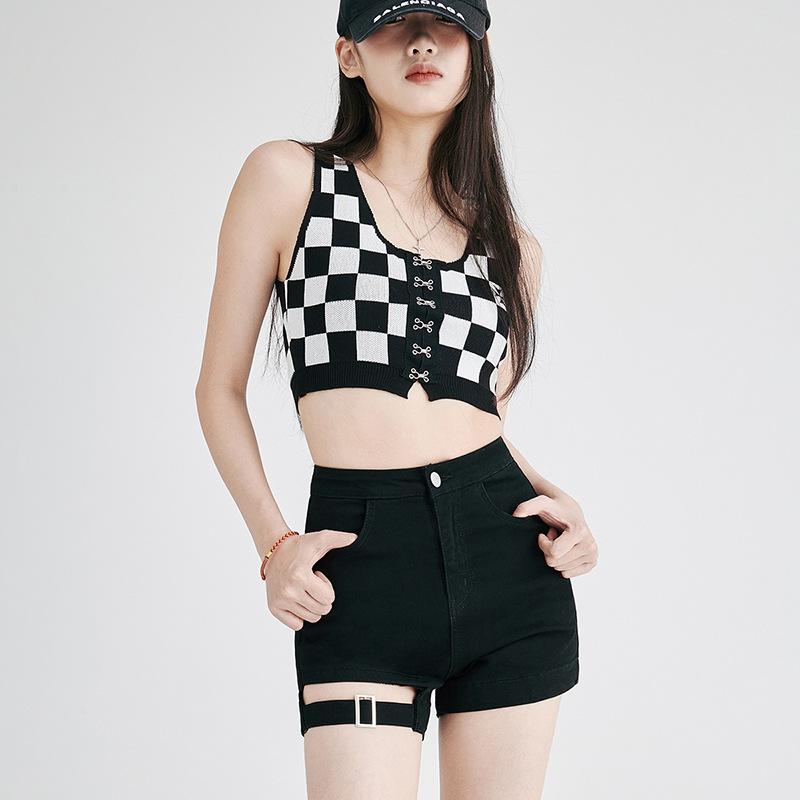 

Черные узкие джинсовые шорты для женщин, летние, с высокой талией, облегающие, обтягивающие бедра, шорты для горячих девушек, верхняя одежда, ультракороткие брюки XXL чёрный