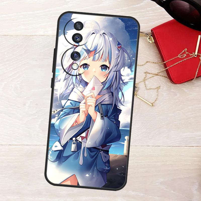Anime Hololive Gawr Gura Case For Honor Magic 8 5 6 7 Lite 50 70 90 200 400 Pro X8b X8c X9a X9b X9c X9d Win RT Cover