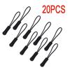 20PCS fabric zipper replacement Pull Puller End Fit Rope Replacement Clip Broken Buckle Fixer Suitcase Backpack Zipper Cord Tab