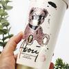 Portable 520ML Straw Cup Cartoon Bear Printed Stainless Steel Insulated Cup Large Capacity with Straw Water Cup