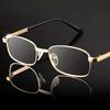 Classic Real Glass Lens Reading Glasses Men Women Square Full Frame Presbyopic Glasses Anti -Scratch Diopter Eyewear +1 .5 2 .0 2 .5
